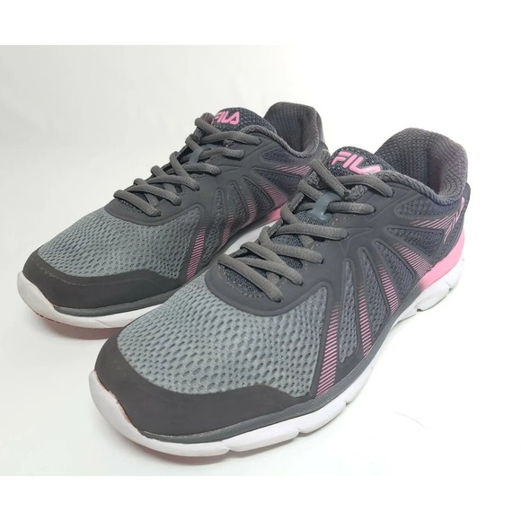 Womens Size 9.5 FILA Memory Fraction 3 Gray Running Shoes Sneakers - Picture 1 of 6